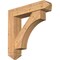 Ekena Millwork Westlake Arts and Crafts Smooth Bracket w/ Offset Brace, Western Red Cedar, 7 1/2"W x 34"D x 34"H BKT0806X34X34WTL03SWR - alternate 1